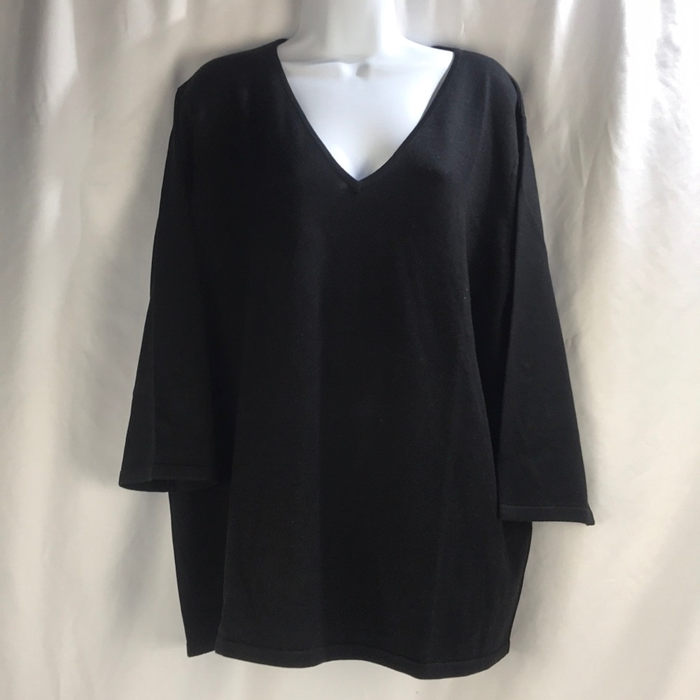 Silk Blend V Neck Sweater